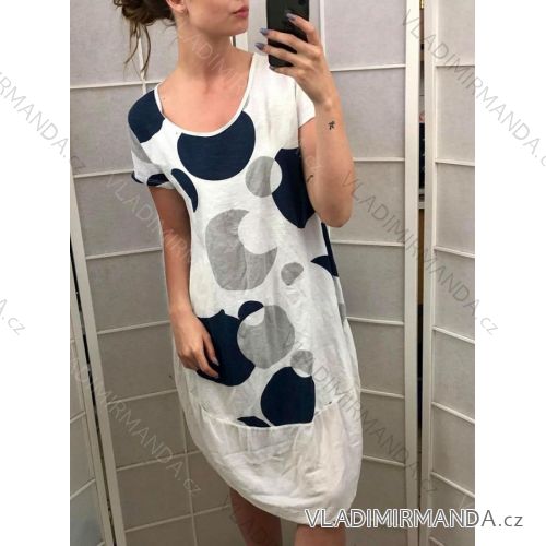 Dress with 3/4-sleeve ladies pocket (uni sl) ITALIAN Fashion IM3181746