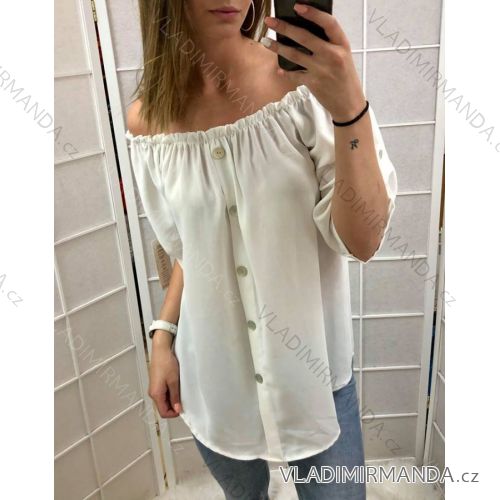 Short sleeve tunic with buttons (uni sm) ITALIAN MODE IM919489
