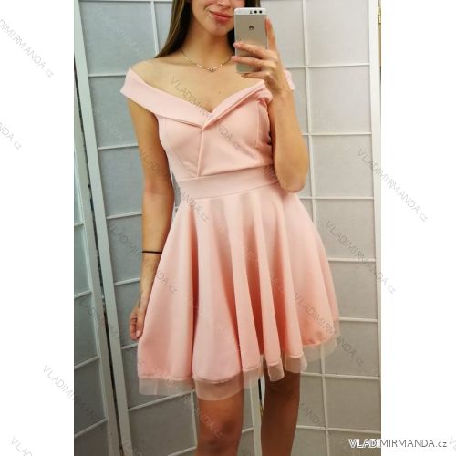 Elegant short women's dress (uni s / m) ITALIAN MODA IM9196258
