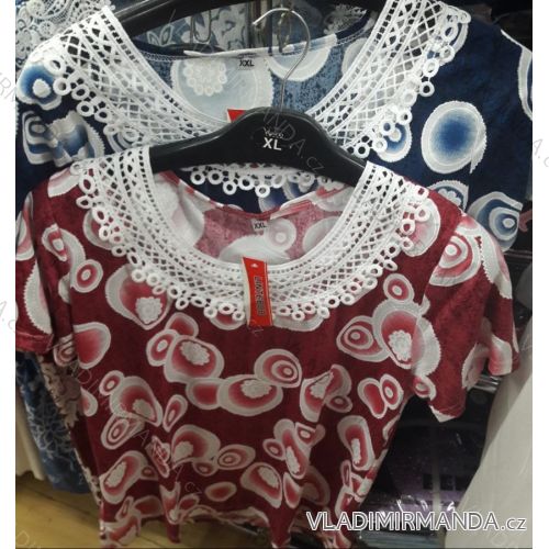 T-shirt short sleeve womens (l-3xl) WANDENG B-14080-NSY