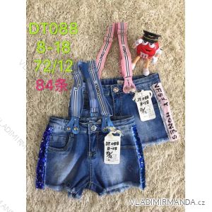 Shorts jeans shorts with braces adolescent girls (8-18 years) SAD SAD19DT088

