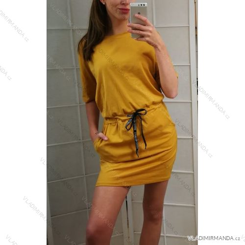 Dress with 3/4-sleeve ladies pocket (uni sl) ITALIAN Fashion IM3181746