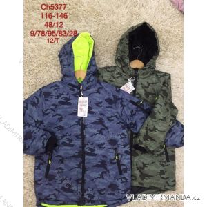 Jacket šušťáková warm baby adolescent boy camouflage (116-146) SAD SAD19CH5377