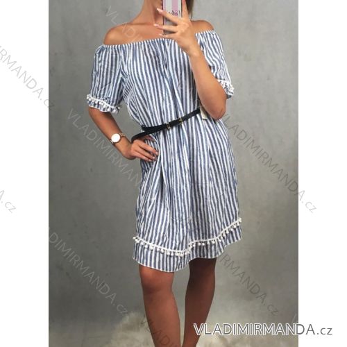 Summer dress with bare shoulders short women (uni s / m) ITALIAN MODE IM91991657