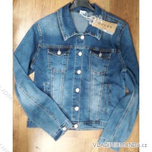 Denim jeans jacket women's (l-4xl) GOURD MA119GD8005-LK
