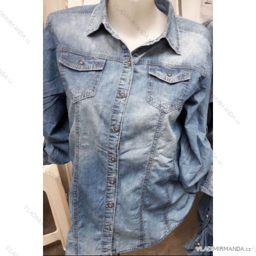 Denim Shirt Women's (l-4xl) MOON GIRL SUN219YD965