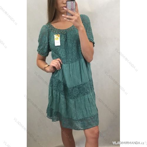 Summer dress with bare shoulders women (uni s / m) ITALIAN MODE IM919284