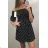 Summer dress with bare shoulders short ladies polka dot (uni s / m) ITALIAN MODE IM919287
