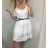 Summer dress with bare shoulders short sleeve lace women (uni m / l) ITALIAN MODE IM119205
