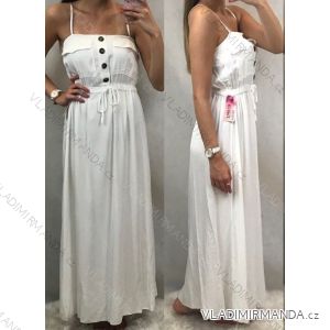 Summer dress with bare shoulders short sleeve lace women (uni m / l) ITALIAN MODE IM119205
