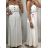Summer dress with bare shoulders short sleeve lace women (uni m / l) ITALIAN MODE IM119205
