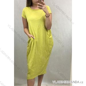 Summer Short Sleeve Dress with Pockets (Uni M / L) ITALIAN FASHION IM819131