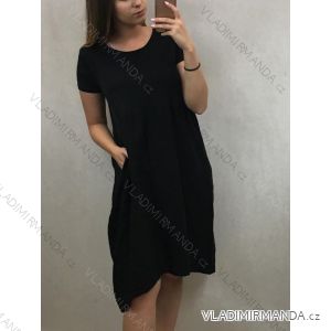 Summer Short Sleeve Dress with Pockets (Uni M / L) ITALIAN FASHION IM819133
