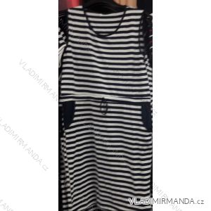 Summer Sleeveless Dress with Drawstring Short Women Oversized (44-50) POLISH FASHION PM619002
