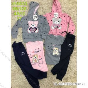 Tracksuit with T-shirt for girls (98-128) SAD SAD19CH5833
