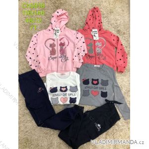 Tracksuit with T-shirt for adolescent girls (116-146) SAD SAD19CH5818
