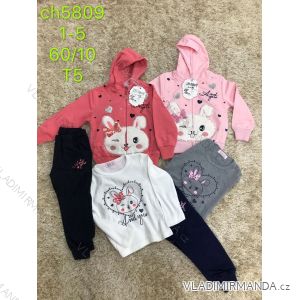 Tracksuit with T-shirt for girls (1-5 years) SAD SAD19CH5809
