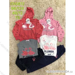 Tracksuit with T-shirt for girls (98-128) SAD SAD19CH5812
