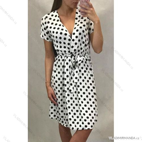 Summer short sleeve dress women's polka dot (uni s / m) ITALIAN MODE IM919696
