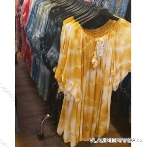 Short sleeve dress long ladies marble oversized (uni xl-2xl) ITALIAN MODE IM1219021
