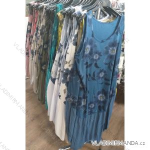 Oval short summer sleeveless dress women's floral (uni sm) ITALIAN MODA IM1219029