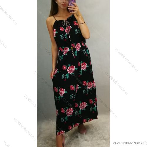 Long summer dress women (uni s / m) TURKEY MODE TM919078 L/XL black