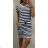 Dress short sleeve long summer strip womens (uni sl) ITALIAN MODA IM718227
