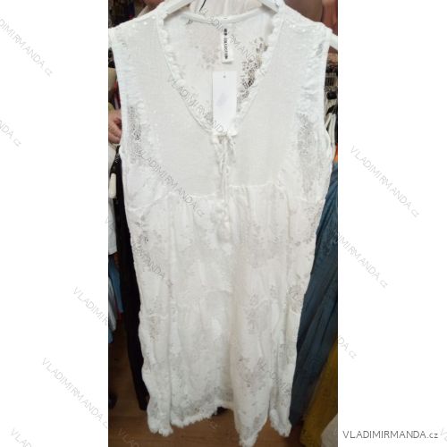 Summer Sleeveless Dress Lace Women (uni s / m) ITALIAN MODE IM1419012
