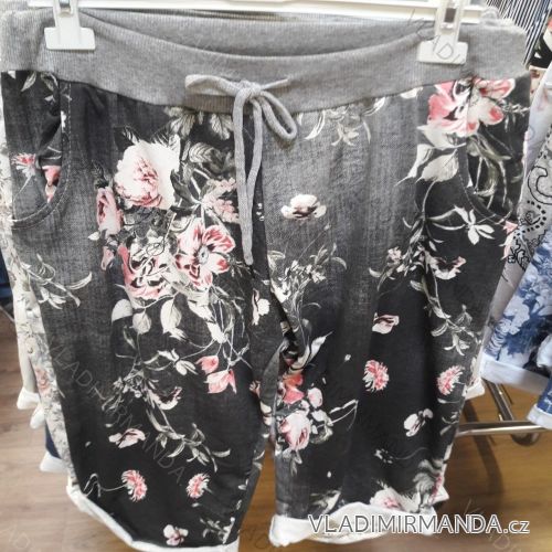 Tracksuit 3/4 short ladies flowered (uni sm) ITALIAN MODE IM1219052
