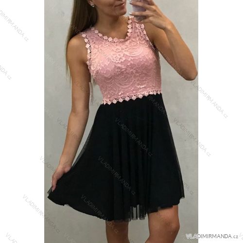 Sleeveless elegant summer lace dress (uni sl) ITALIAN Fashion IM918359