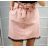 Short sleeve skirt with lace ladies (uni sl) ITALIAN Fashion IM318192 pink