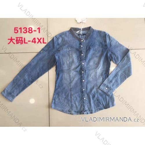 Women's denim shirt (l-4xl) GOURD LEX195138-1
