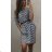 Casual Dress 3/4 Long Sleeve Stripe Women's (uni M / XL) ITALIAN MODA IM719405