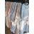 Short sleeve tunic with bare shoulders denim women's oversized (uni xl-2xl) ITALIAN MODE IM1219032