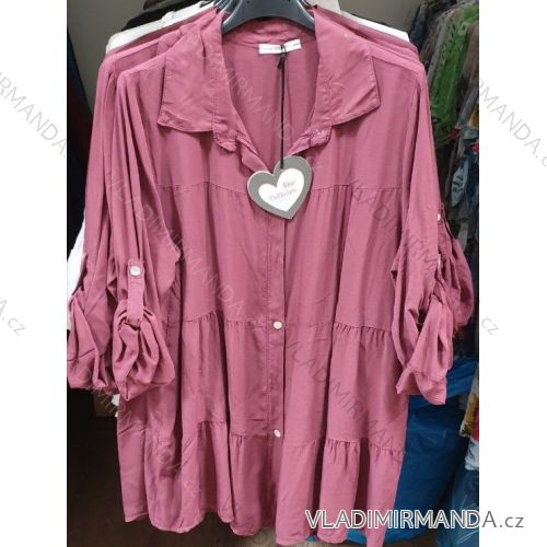 Tunic Shirt 3/4 Long Sleeve Ladies (uni xl / 2xl) ITALIAN FASHION IM1219106
