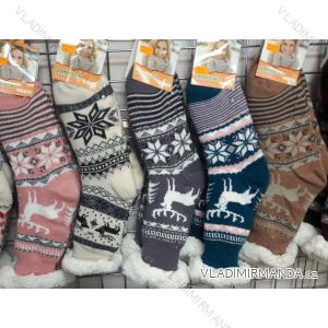 Women's warm cotton socks (35-42) AMZF PB-602-1

