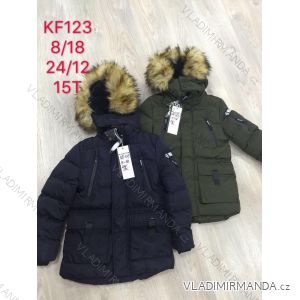 Boy´s winter coat with hood and fur youth (8-18 years) SAD SAD19KF123