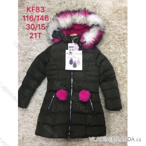 Hooded Winter Coat, Children's Teen Girls (116-146) SAD SAD19KF83