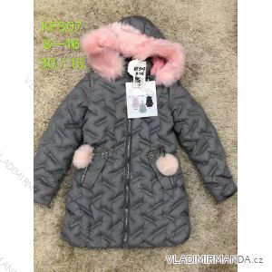Girls' Coat Winter Hooded + Fur Teenager (8-16 years) SAD SAD19KF507
