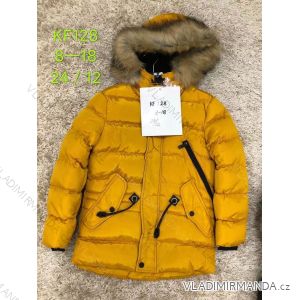 Jacket winter with hood and fur youth boy (8-18 years) SAD SAD19KF128