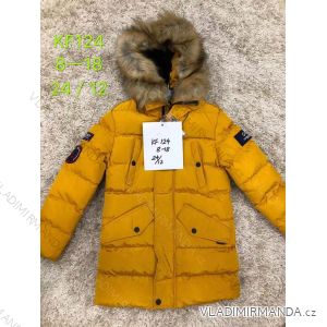 Boy´s winter coat with hood and fur SAD SAD19KF124
