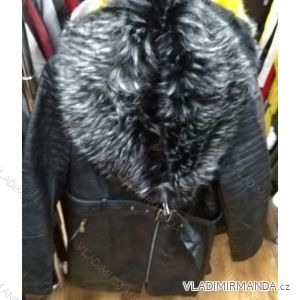 Coat LEATHER Winter with fur women (s-XL) Ature IM919F805
