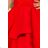 205-1 LAURA dress with lace - red
