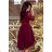 210-1 NICOLLE - lace neckline - burgundy color
