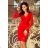 170-6 Lace dress with neckline - Red
