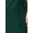 248-1 VERA Midi Dress with Short Sleeves - Dark Green
