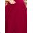 246-1 CINDY long dress with a neckline - burgundy
