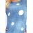 Jola - dress with pockets - Jeans - white circles 40-10
