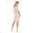 161-5 AGATA - dress with a collar - pastel pink
