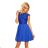 157-5 Dress MARTA with Lace - Royal Blue
